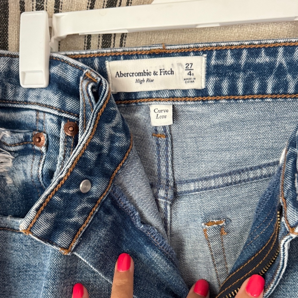 Abercrombie & Fitch High Rise Light Blue Jeans